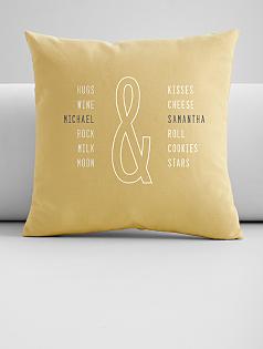 personalized perfect pair yellow throw pillow cover